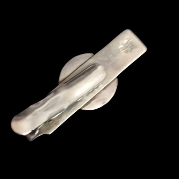 Vintage Mexico Sterling Engraved Tie Bar - Picture 3 of 4